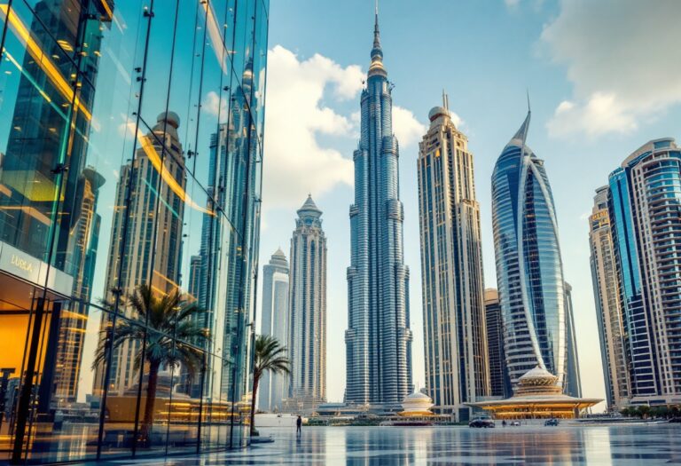 Vista panoramica di un centro benessere a Dubai