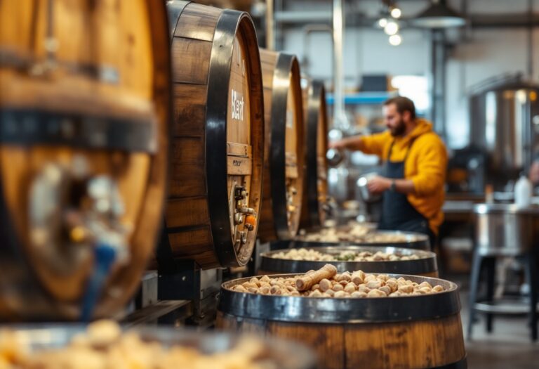 Birra artigianale marchigiana in un bicchiere