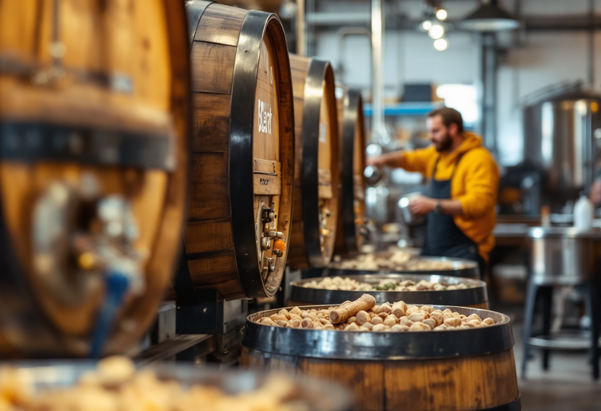 Birra artigianale marchigiana in un bicchiere