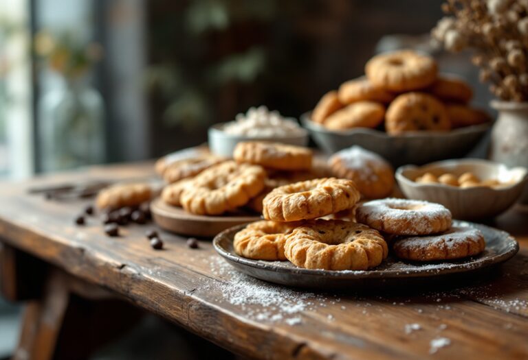 Varietà di biscotti famosi da diverse culture