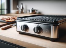 Braun MultiGrill 7 in azione con cibo grigliato