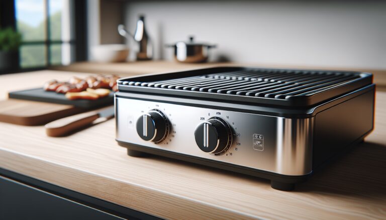 Braun MultiGrill 7 in azione con cibo grigliato