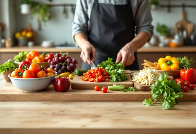 Immagine di un piatto vegano creativo con avanzi
