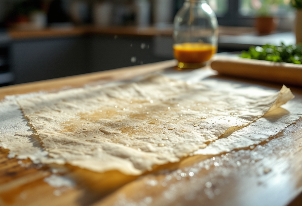 Chef utilizza carta forno per una cottura ideale