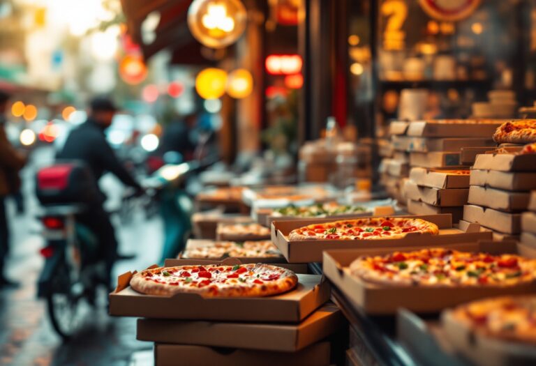 Immagine che rappresenta il food delivery in Italia
