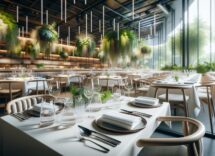 Piatto raffinato di Yoshihiro Narisawa in un ristorante