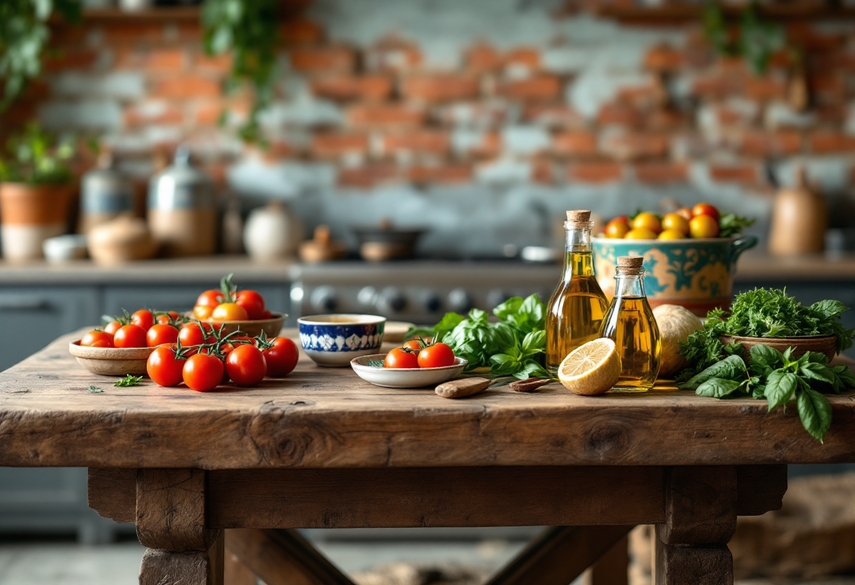 Piatto di cucina rustica italiana servito a Hong Kong