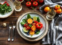 Davide Zambelli mentre cucina piatti tradizionali all'aperto