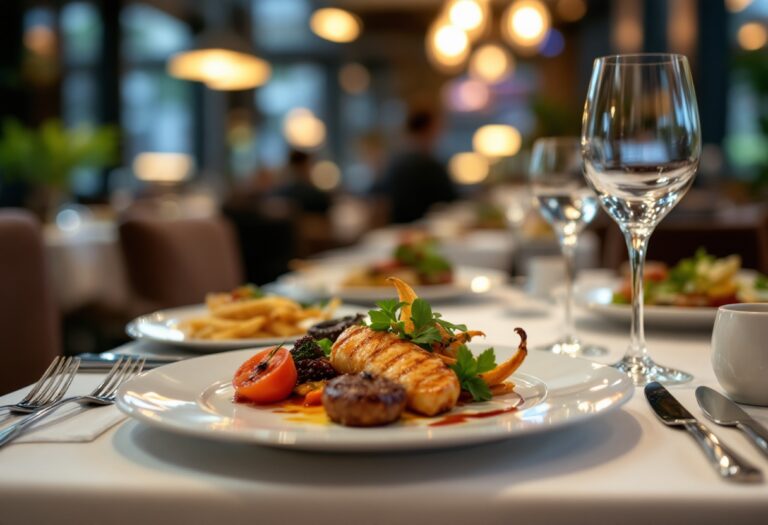 Piatto gourmet di Quattro Passi a Massa Lubrense