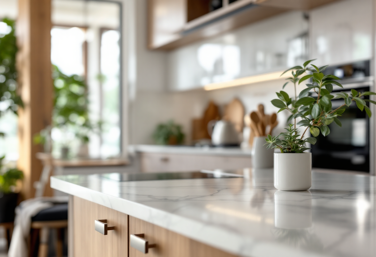 Immagine che rappresenta le ultime tendenze nelle cucine moderne