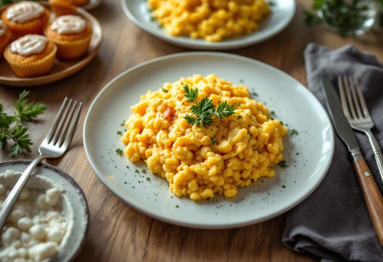 Immagine di piatti preparati con farina di mais