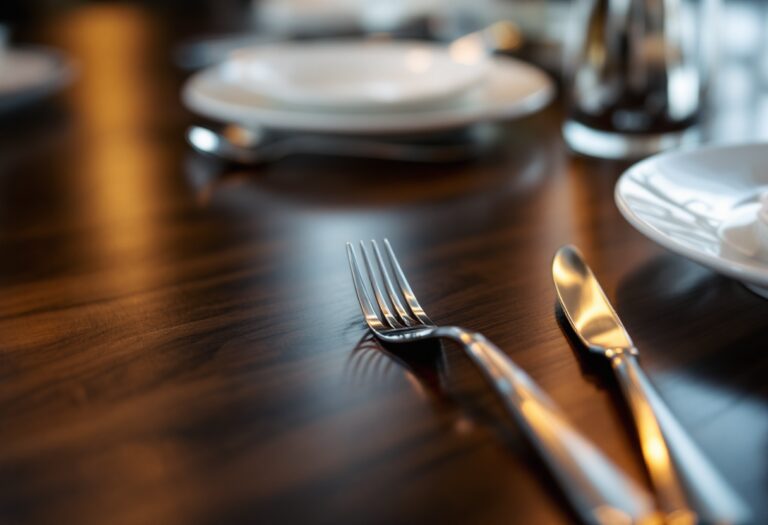 Un elegante ristorante fine dining in Italia