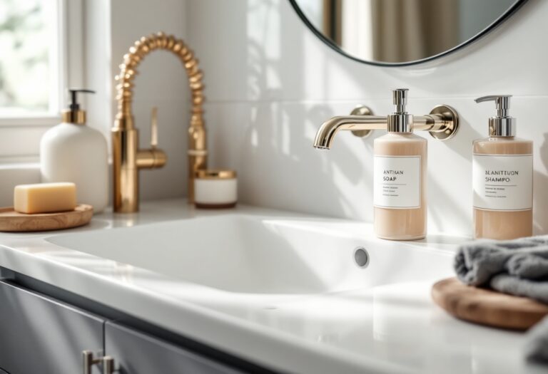 Immagine di vari shampoo per capelli in un negozio