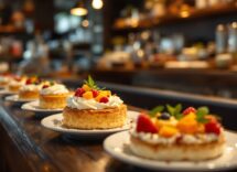 Maritozzo farcito con panna e frutta fresca a Milano