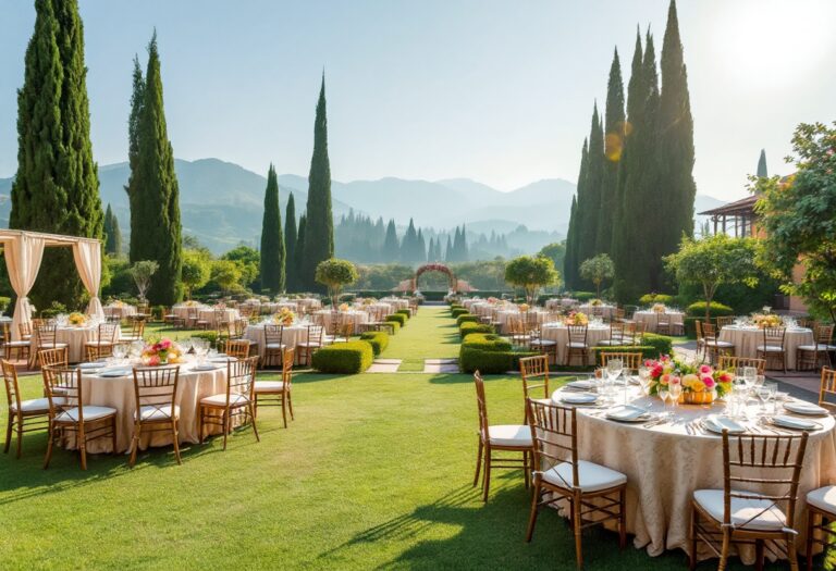Matrimonio indiano in Italia con decorazioni tradizionali