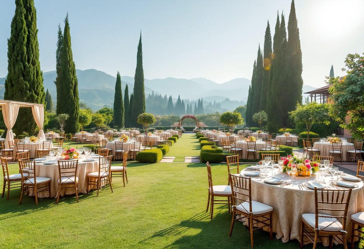 Matrimonio indiano in Italia con decorazioni tradizionali