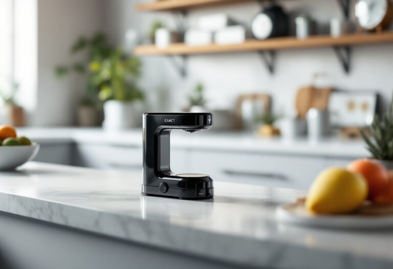 Porta capsule da caffè in legno elegante in cucina