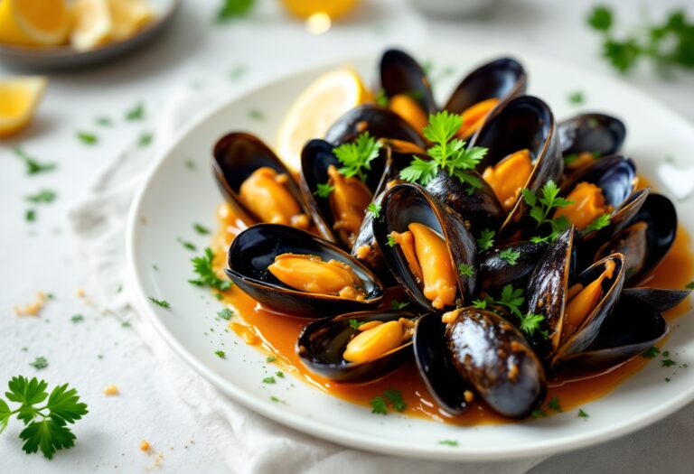 Sauté di cozze fresche con erbe aromatiche