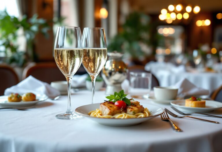 Un calice di vino rosso al ristorante Vino al Vino