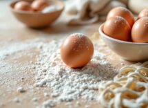 Pasta fresca fatta a mano con ingredienti tradizionali