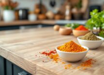 Varie spezie in barattoli per una cucina saporita