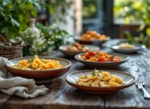 Piatti tipici della cucina cilentana con ingredienti freschi