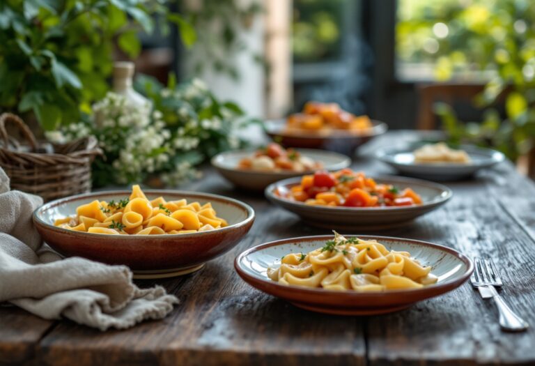 Piatti tipici della cucina cilentana con ingredienti freschi