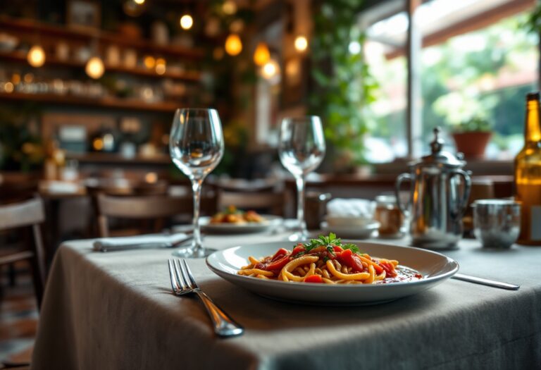 Piatto tipico della trattoria La Vittoria a Ostra