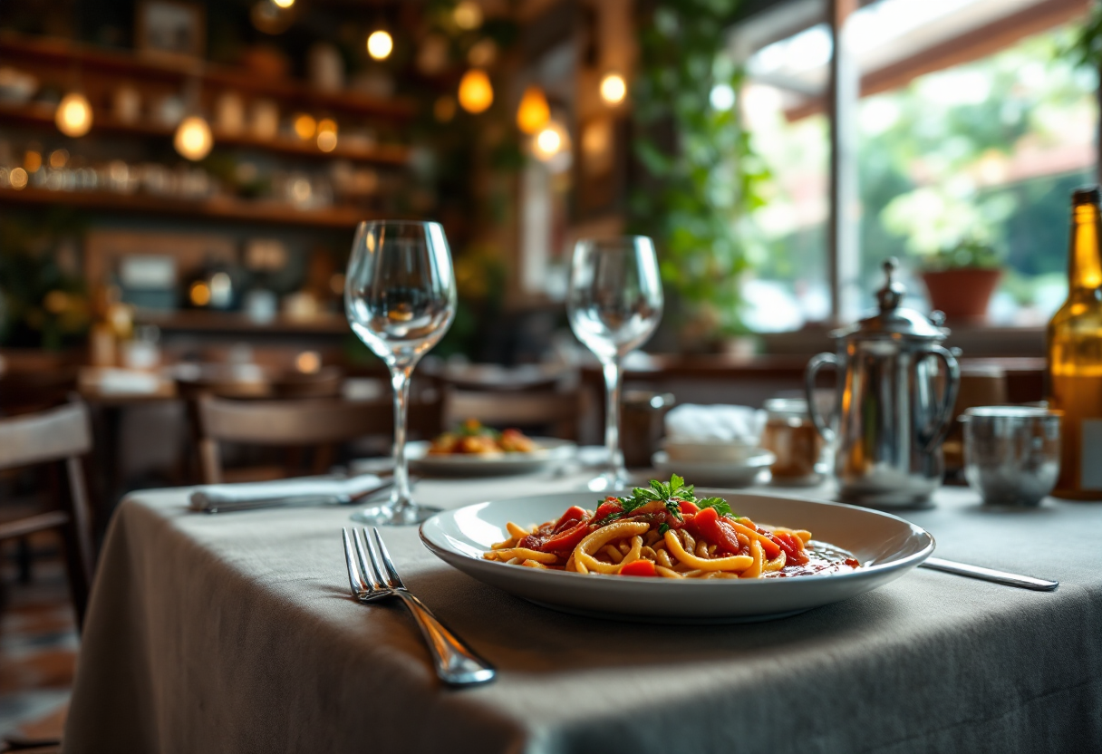 Piatto tipico della trattoria La Vittoria a Ostra
