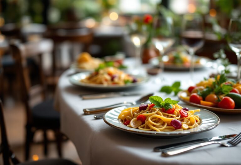 Piatto tipico di Ostra con ingredienti freschi e locali