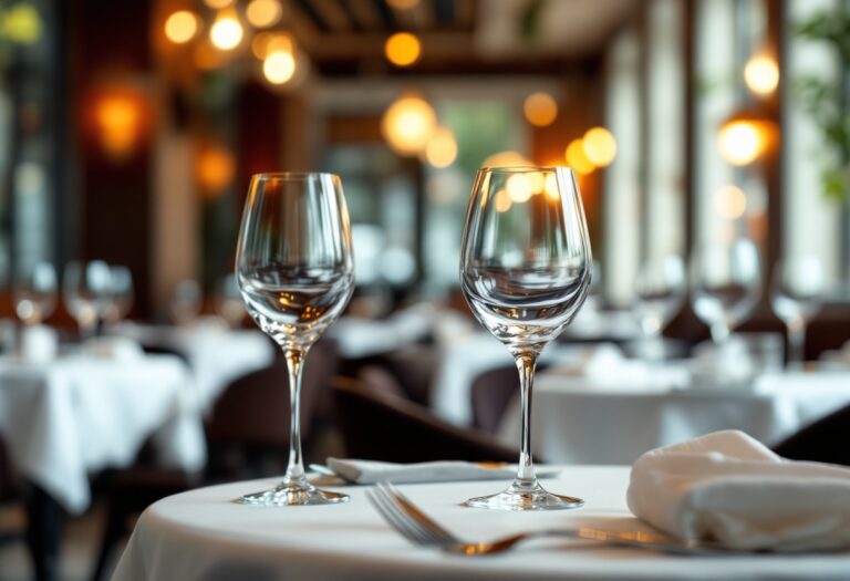 Un calice di vino rosso in un ambiente elegante