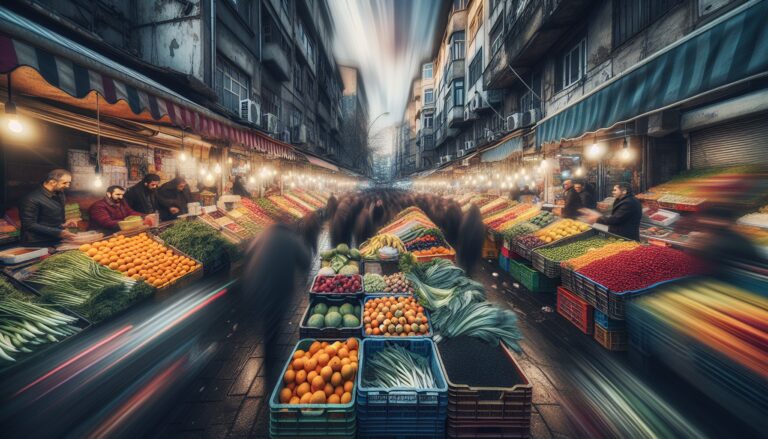 Vista panoramica di Kadiköy, Istanbul con mercati e vita locale