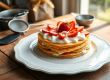 millefoglie facile e veloce con crema diplomatica e fragole 1745774513