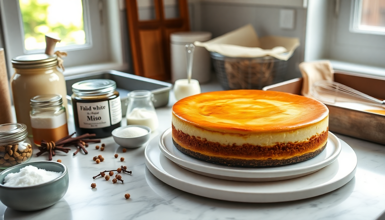 cheesecake basca con miso una delizia gourmet 1746203483