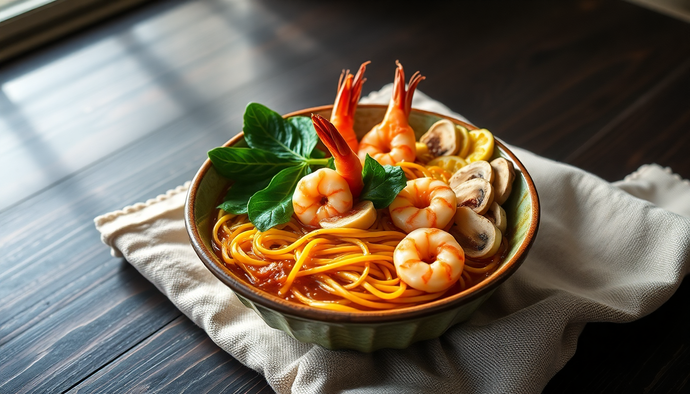 ramen al miso con gamberi e verdure 1746064435