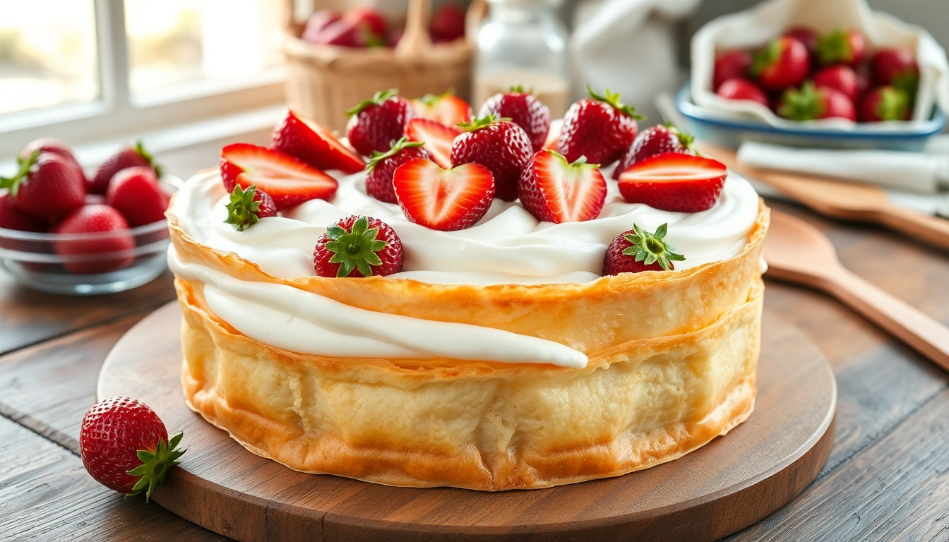torta di pasta fillo con fragole e crema un dolce da non perdere 1747870462