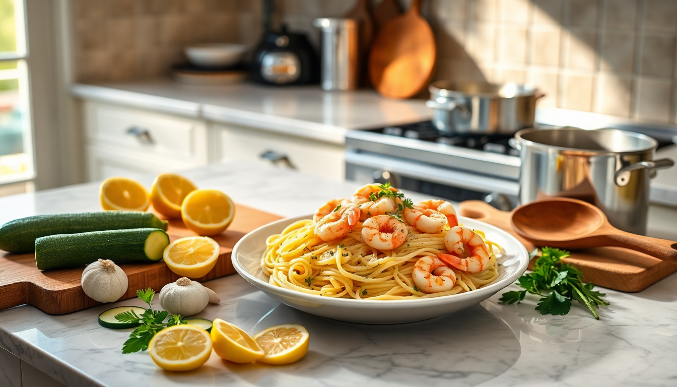 come preparare la pasta zucchine e gamberetti in modo semplice e veloce 1751035011