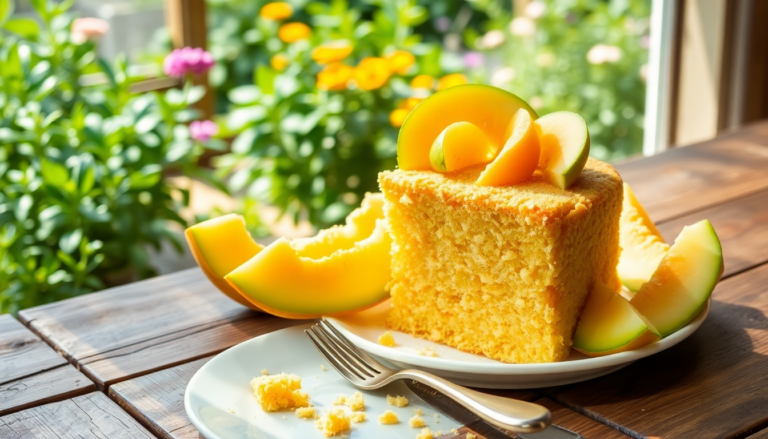 deliziosa torta al melone per le colazioni estive 1751100924