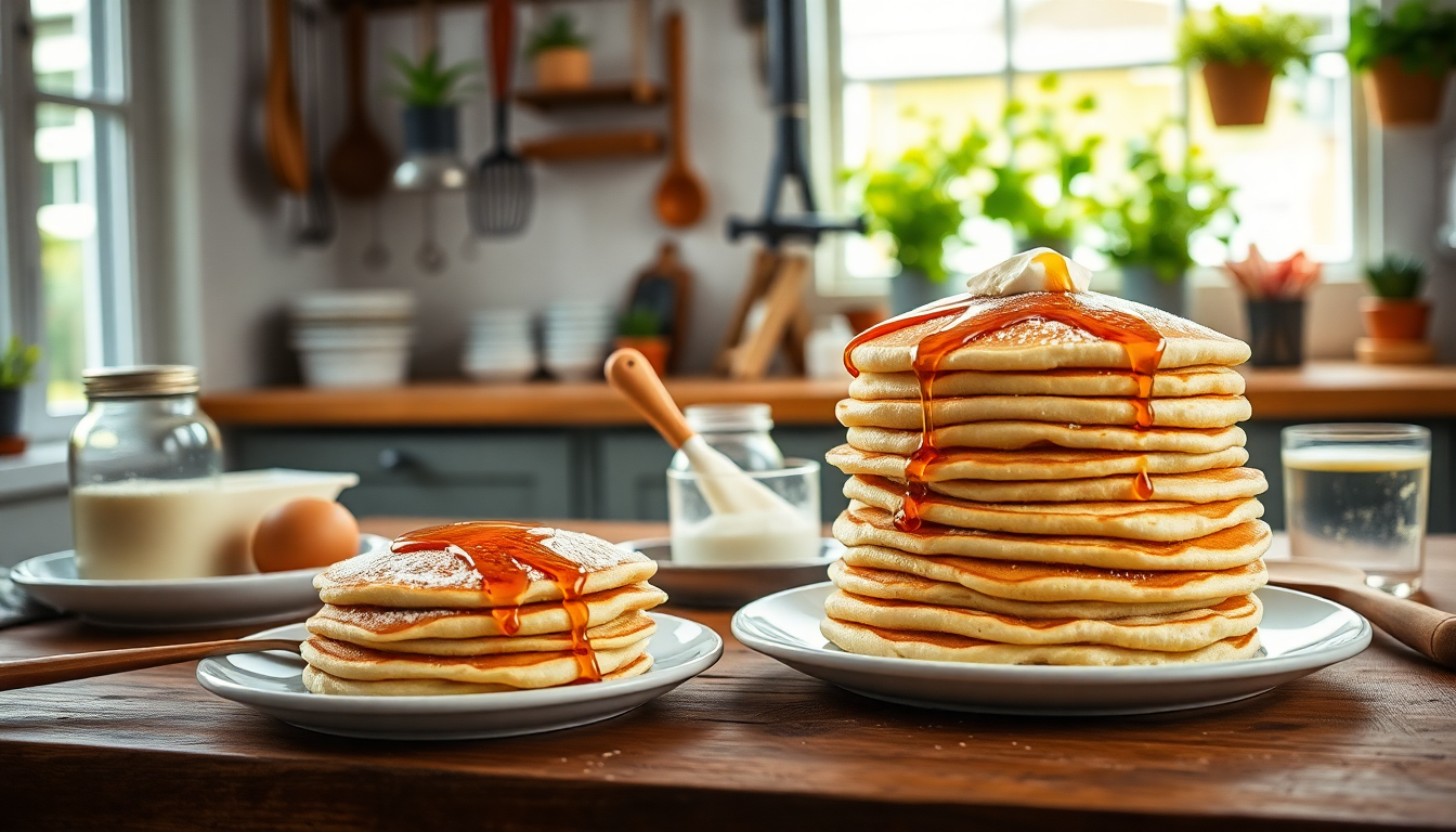 ricetta facile per pancake leggeri con lievito madre 1750715224