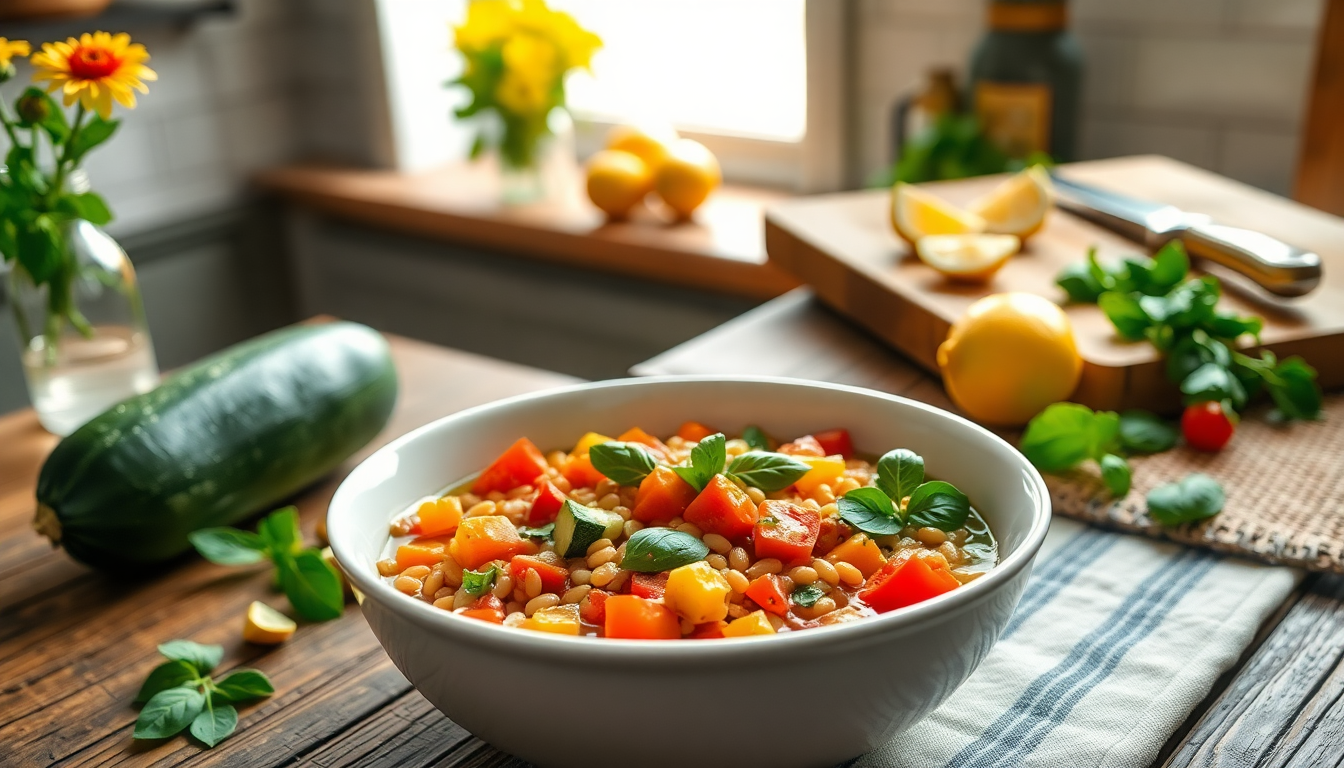scopri come preparare la minestra estiva di orzo e verdure fresche 1751185223