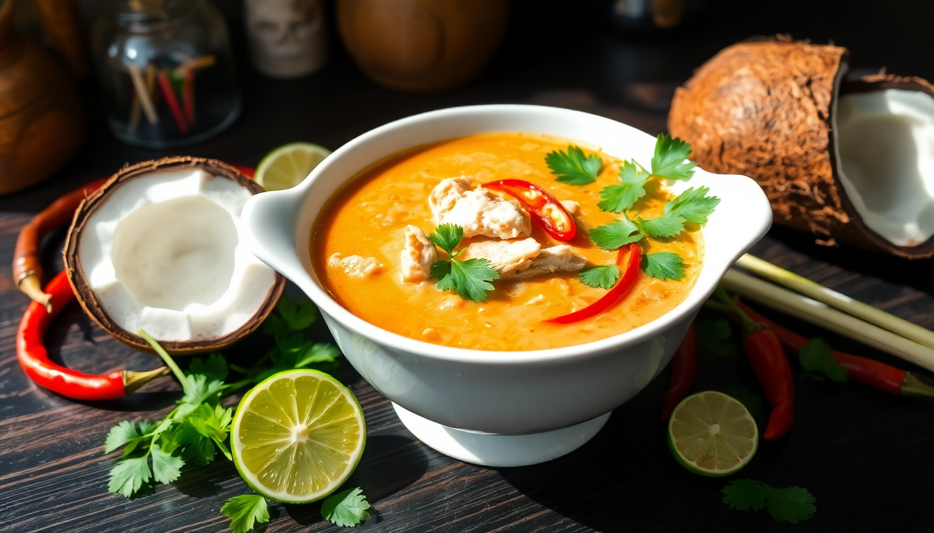 zuppa thailandese di pollo al cocco un viaggio di sapori 1749247640
