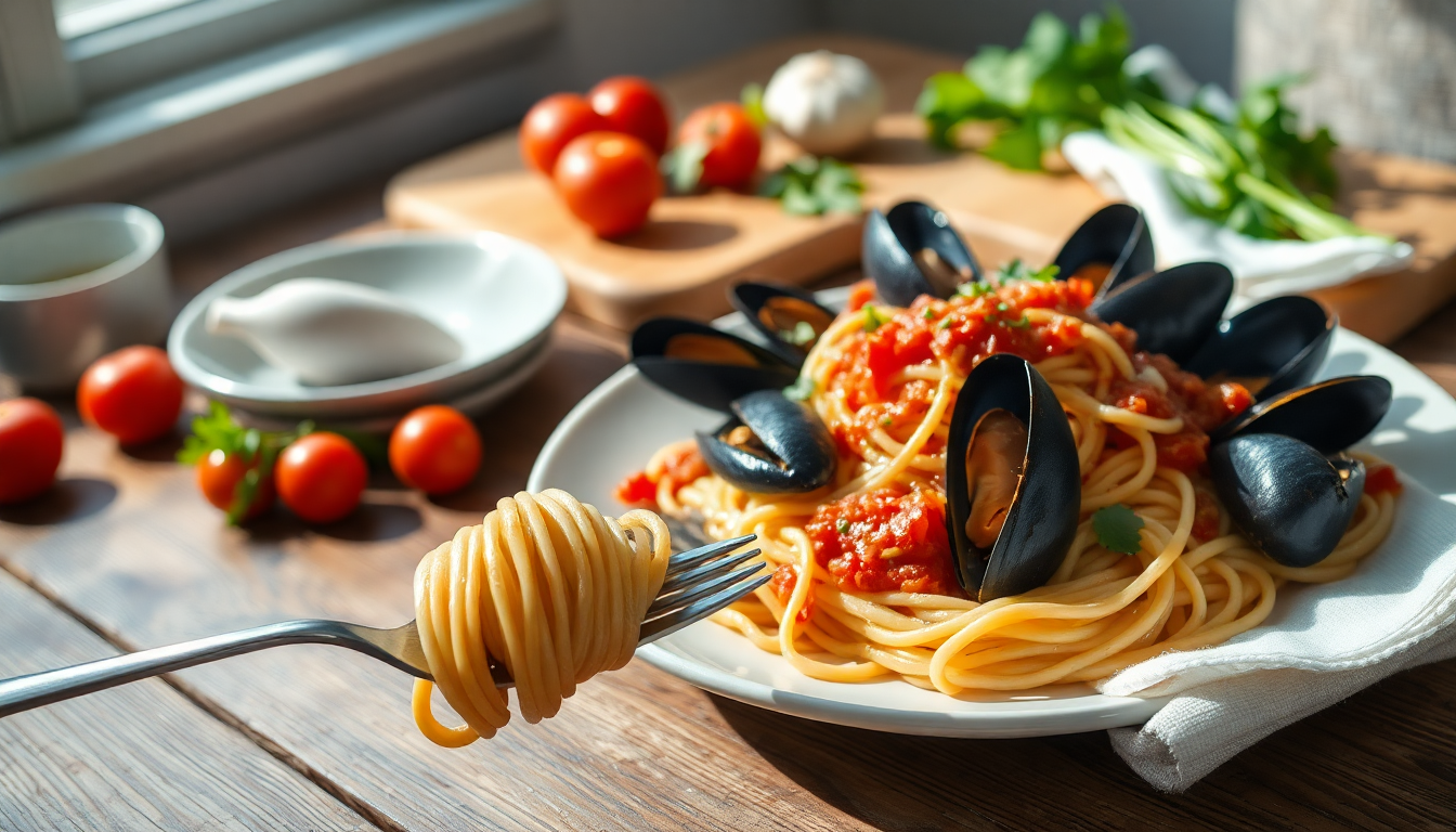 come preparare gli spaghetti con le cozze in pochi passi 1751879915
