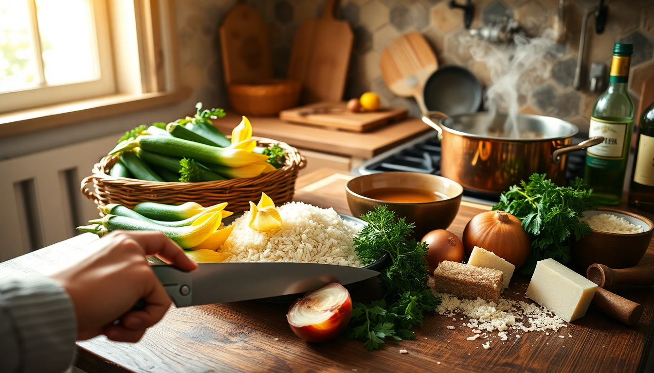 come preparare un delizioso risotto con fiori di zucchina 1752068758