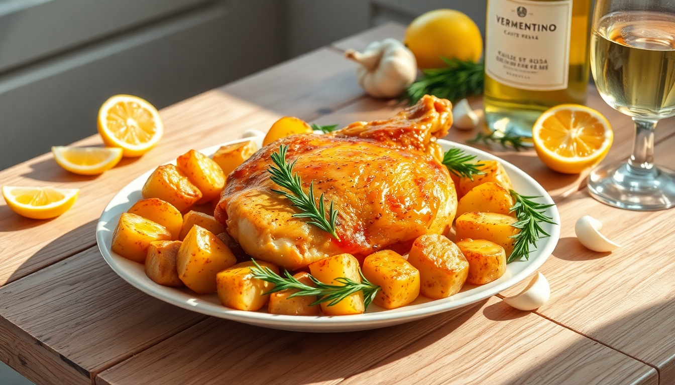 ricetta semplice e gustosa di pollo con patate 1752765294