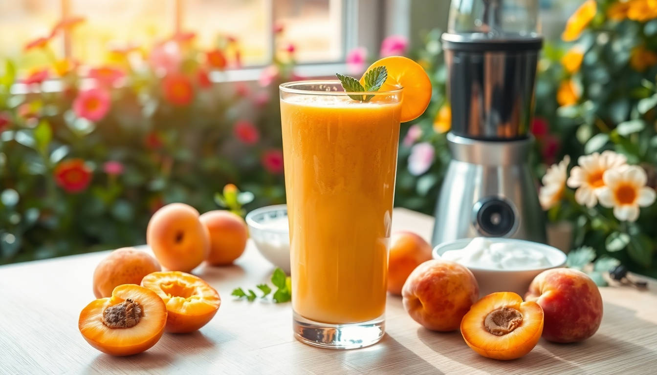 scopri come preparare un frullato di albicocche rinfrescante 1751703546